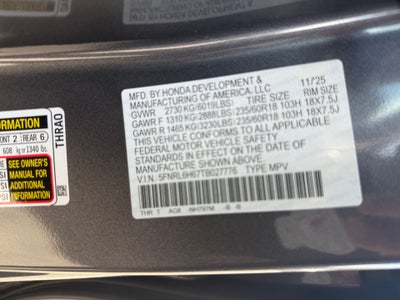 2026 Honda Odyssey EX-L