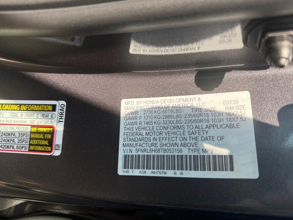 2026 Honda Odyssey EX-L