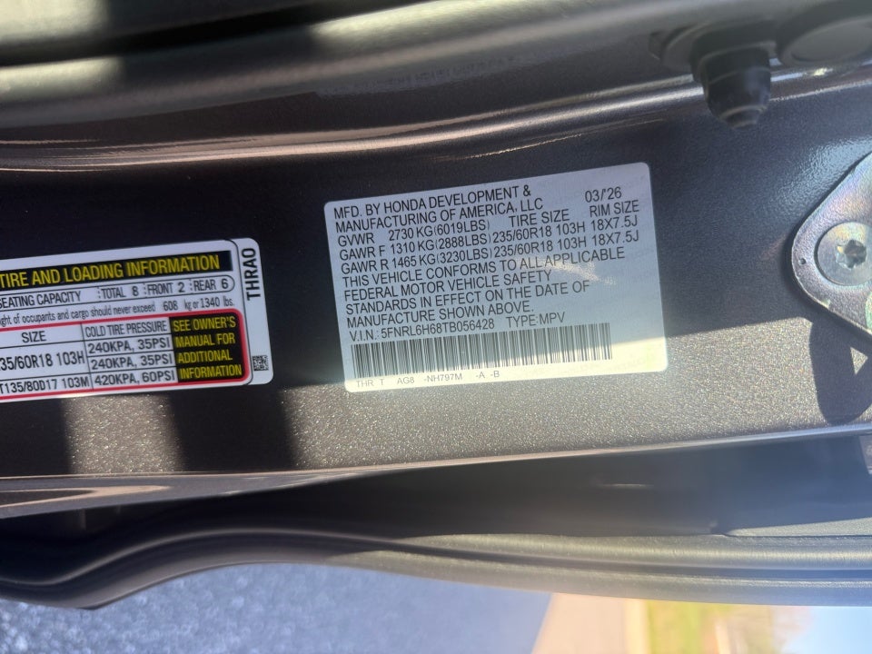 2026 Honda Odyssey EX-L