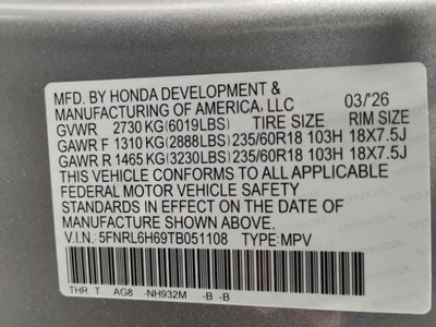 2026 Honda Odyssey EX-L