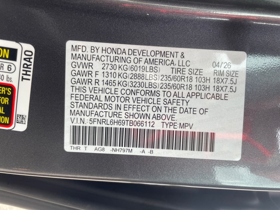 2026 Honda Odyssey EX-L