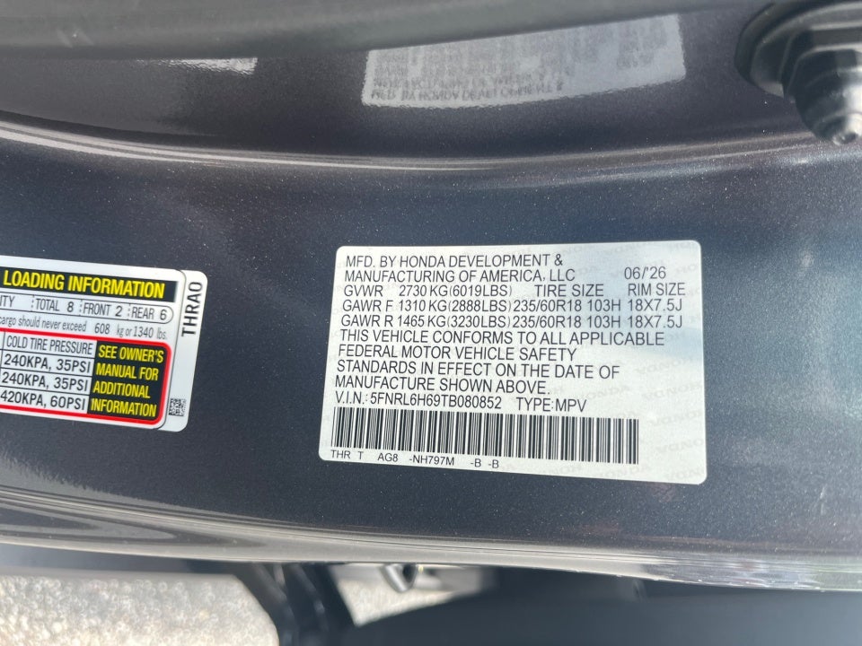 2026 Honda Odyssey EX-L
