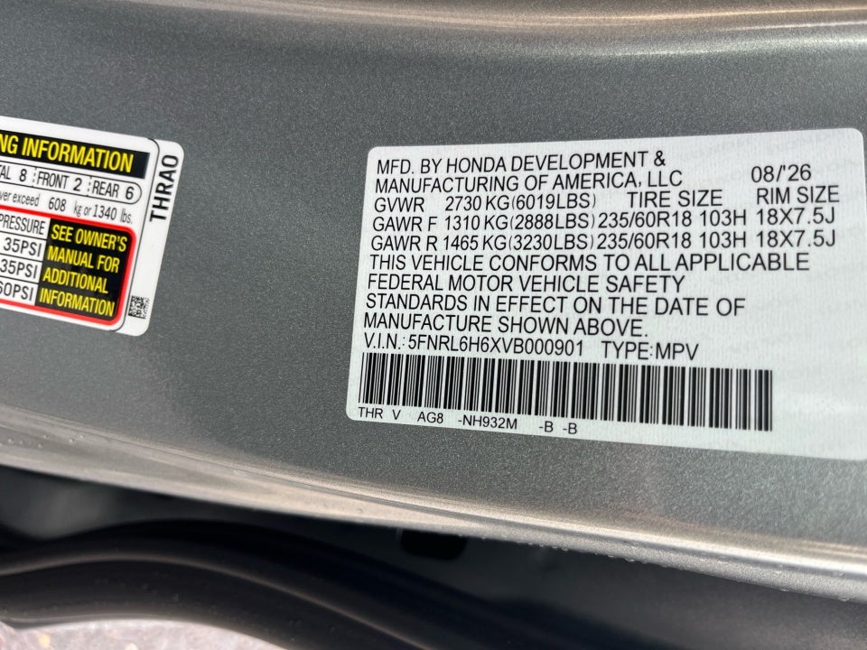 2027 Honda Odyssey EX-L