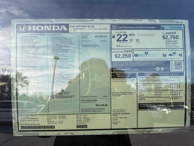 2026 Honda Odyssey Elite