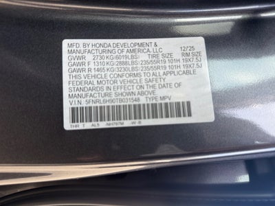 2026 Honda Odyssey Elite