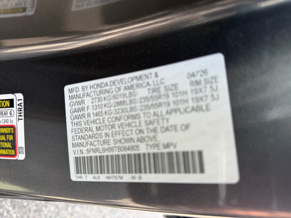 2026 Honda Odyssey Elite