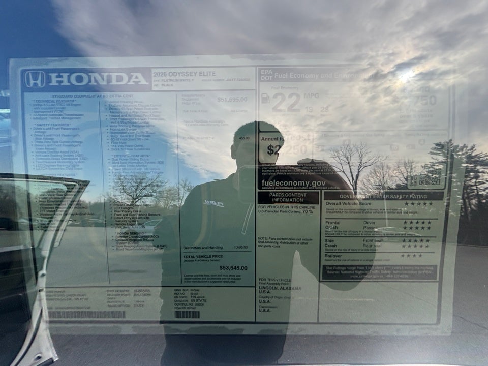 2026 Honda Odyssey Elite