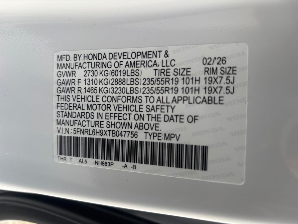 2026 Honda Odyssey Elite