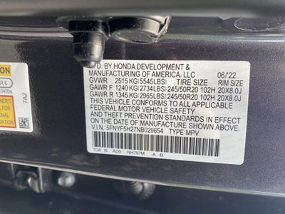 2022 Honda Pilot Special Edition