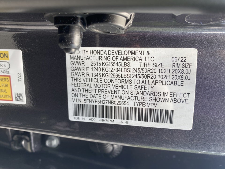 2022 Honda Pilot Special Edition