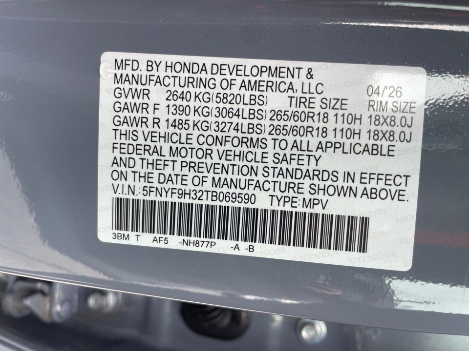 2026 Honda Passport AWD RTL Towing