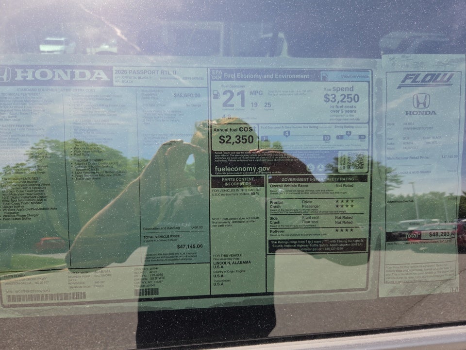 2026 Honda Passport AWD RTL