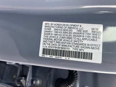 2026 Honda Passport RTL