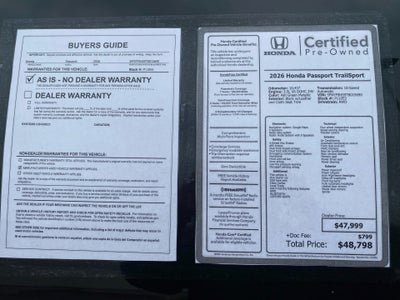2026 Honda Passport AWD TrailSport