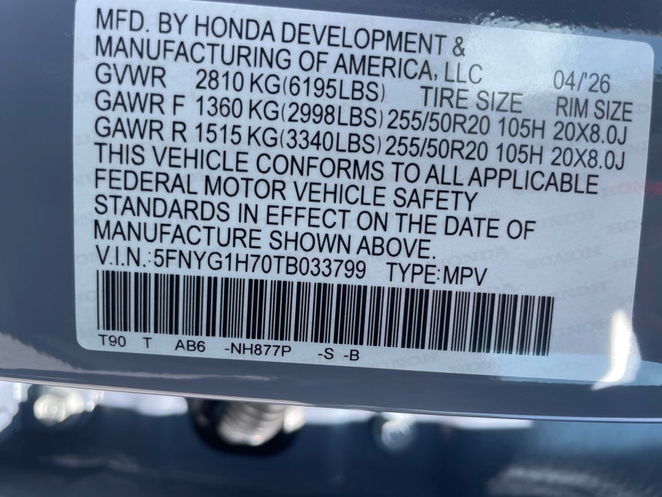 2026 Honda Pilot Touring