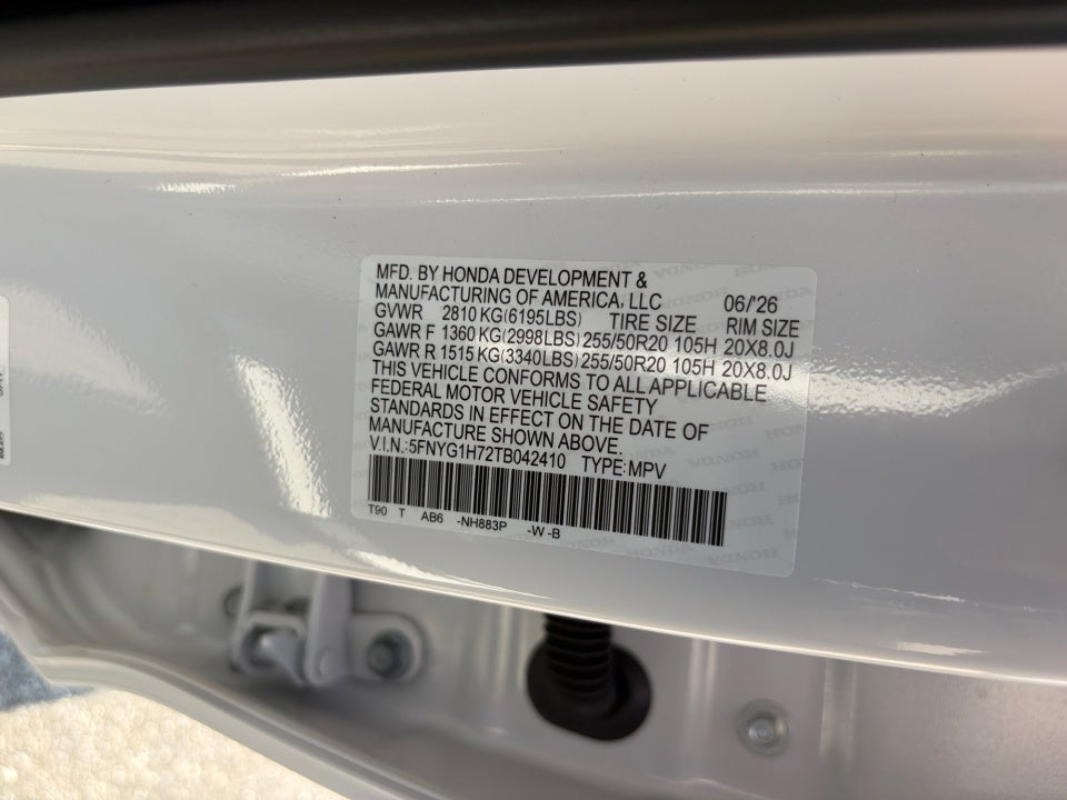 2026 Honda Pilot Touring