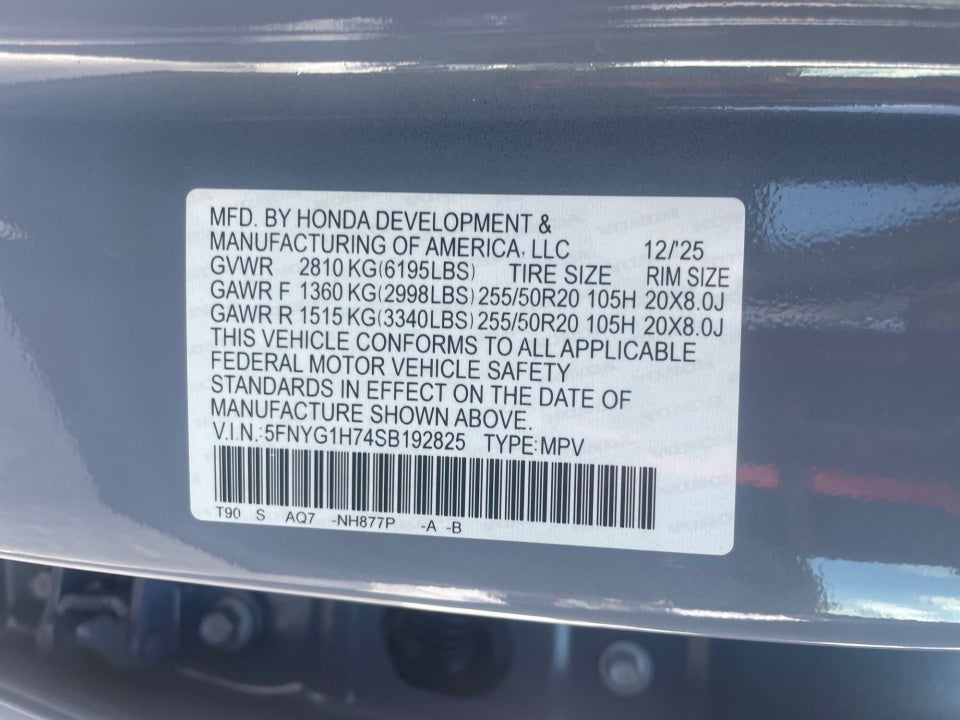 2025 Honda Pilot Touring