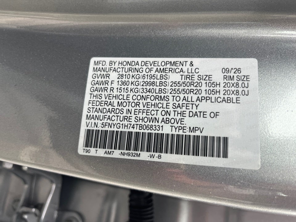 2026 Honda Pilot Touring