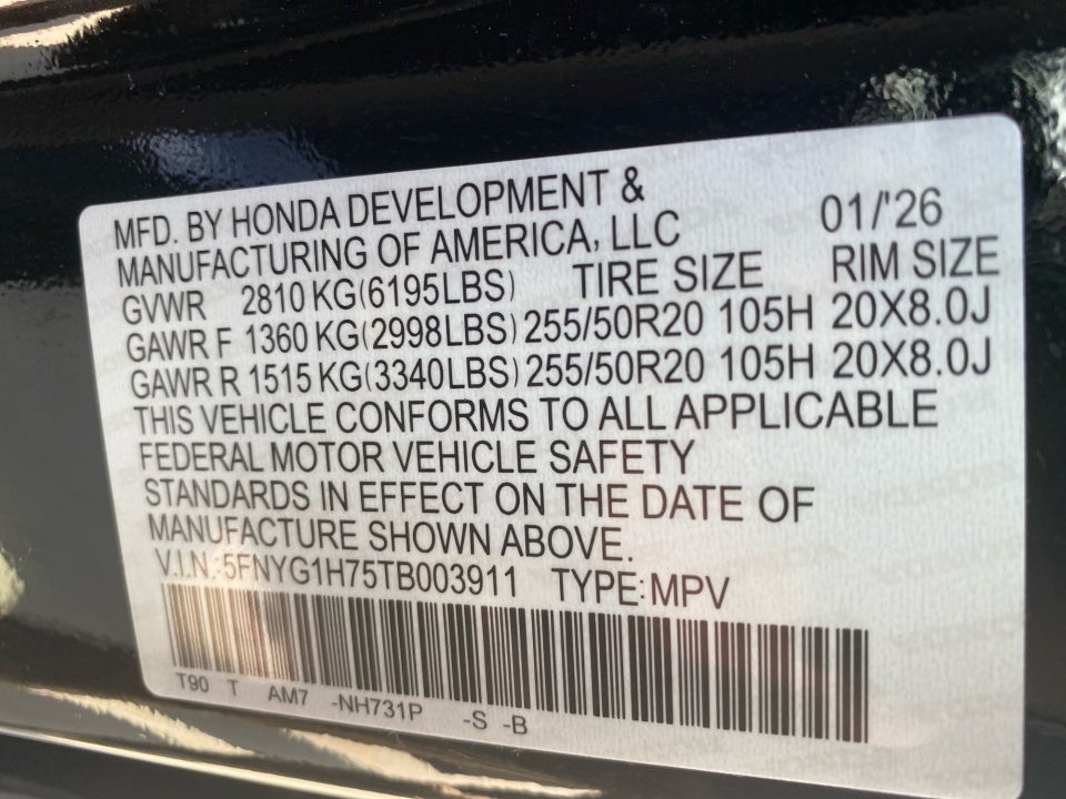 2026 Honda Pilot Touring