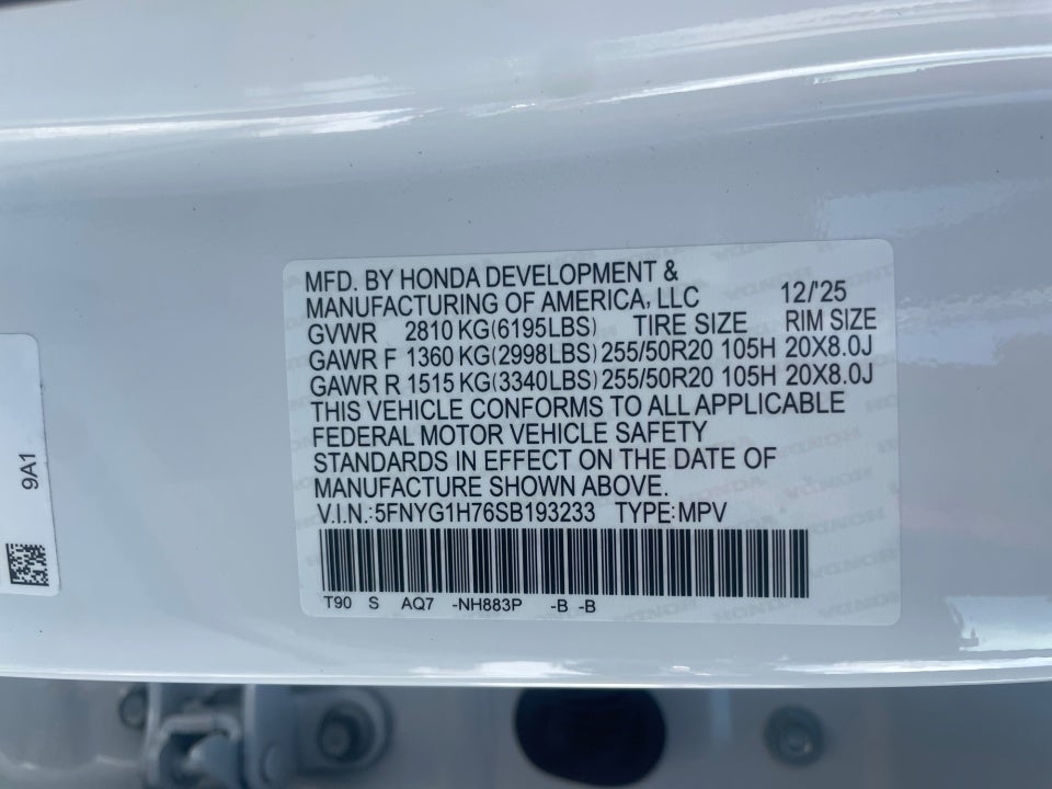 2025 Honda Pilot Touring