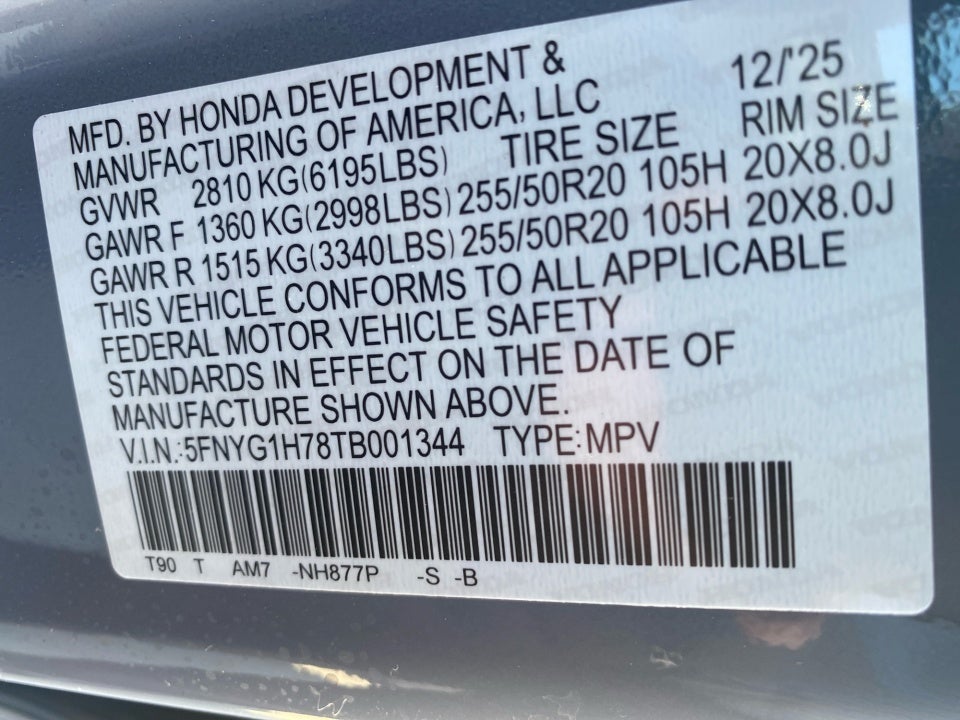 2026 Honda Pilot Touring