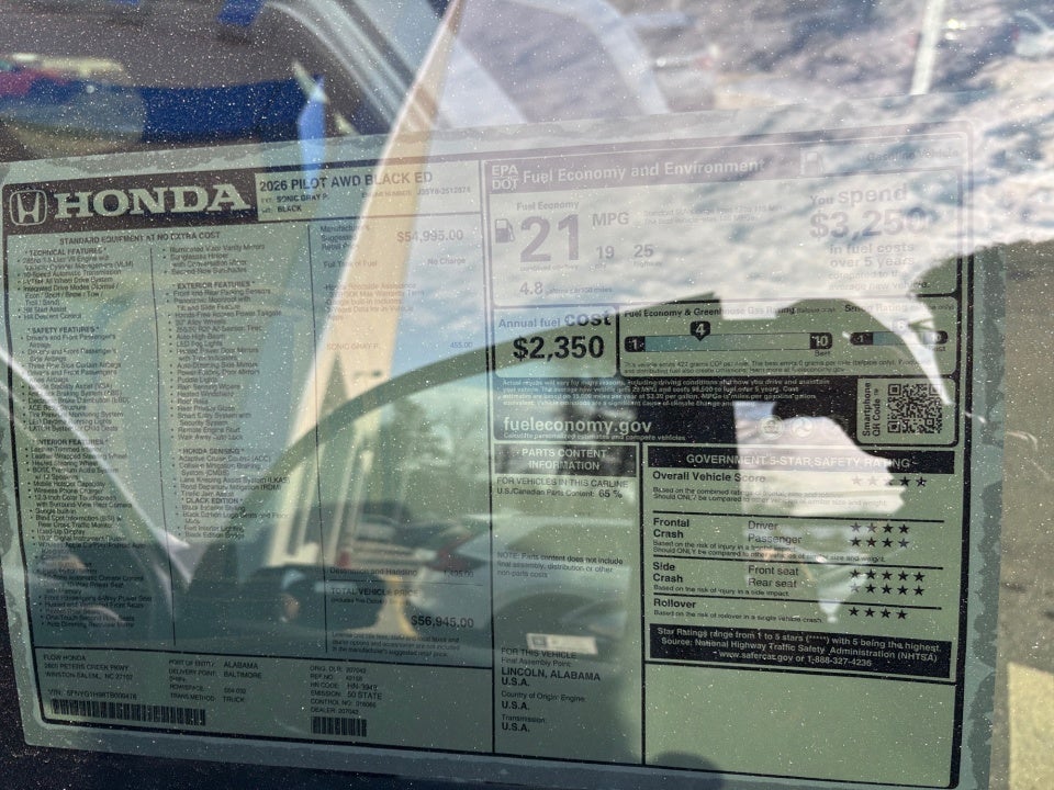 2026 Honda Pilot Black Edition