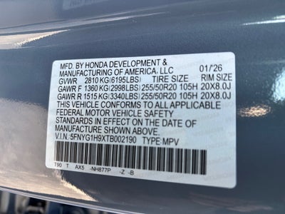 2026 Honda Pilot Black Edition