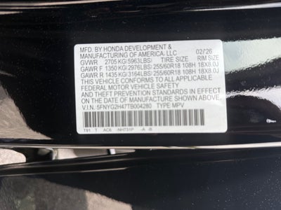 2026 Honda Pilot EX-L