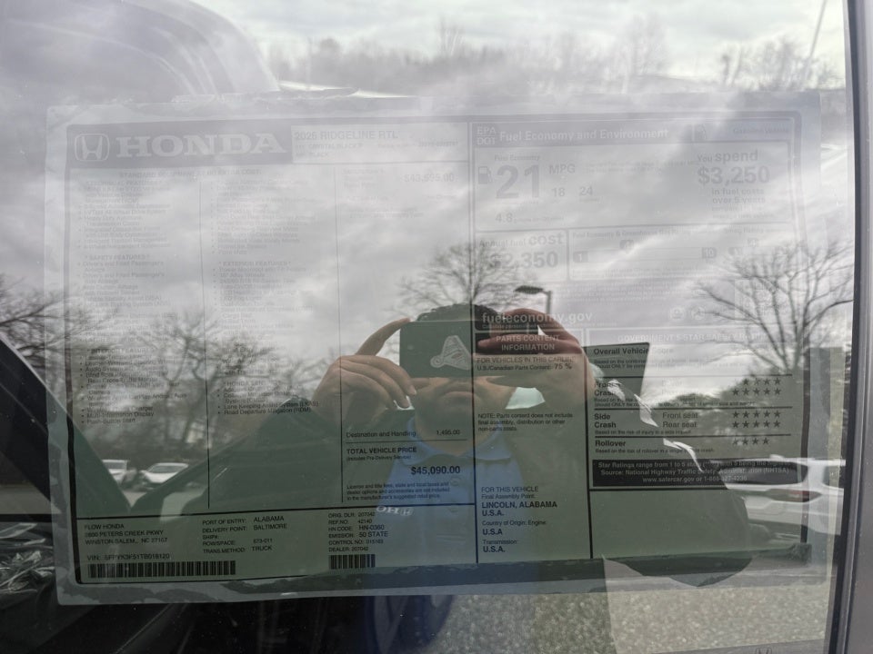 2026 Honda Ridgeline RTL