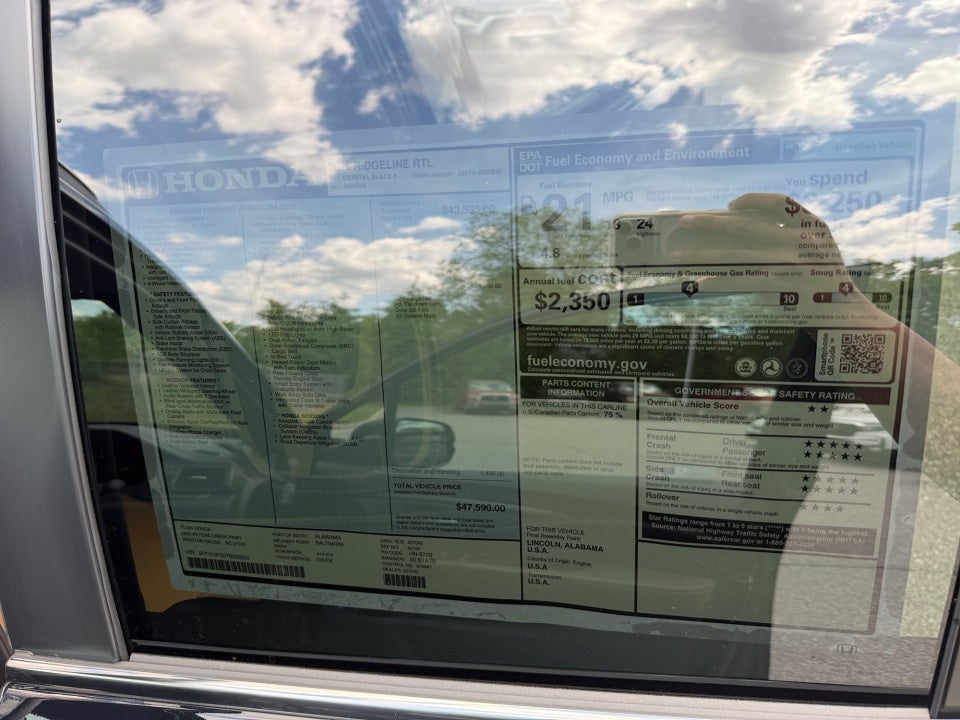 2026 Honda Ridgeline RTL