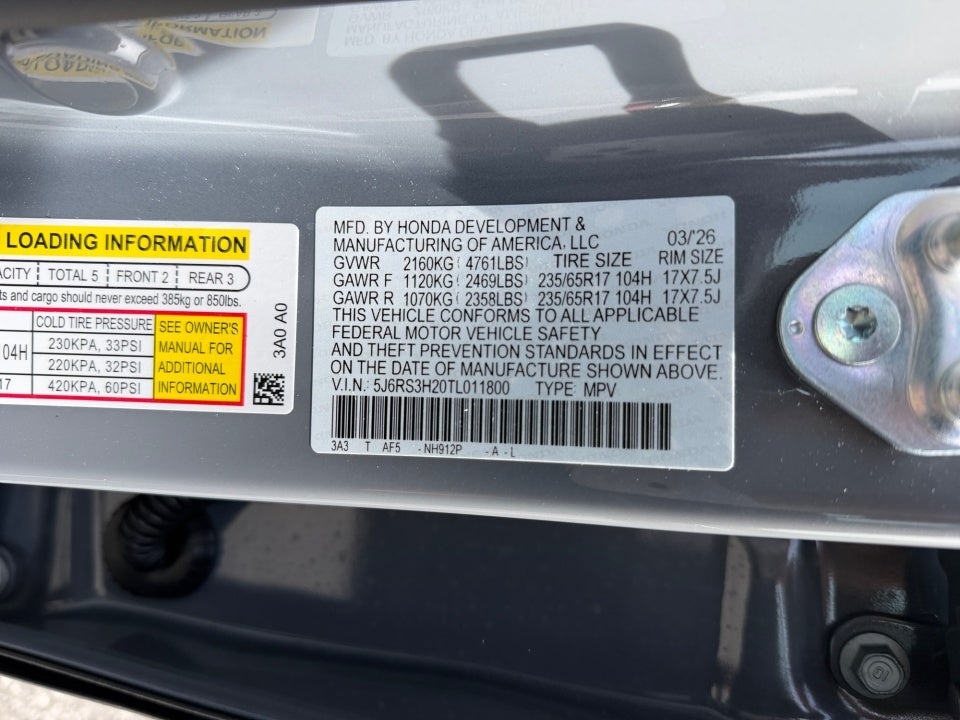 2026 Honda CR-V LX 2WD