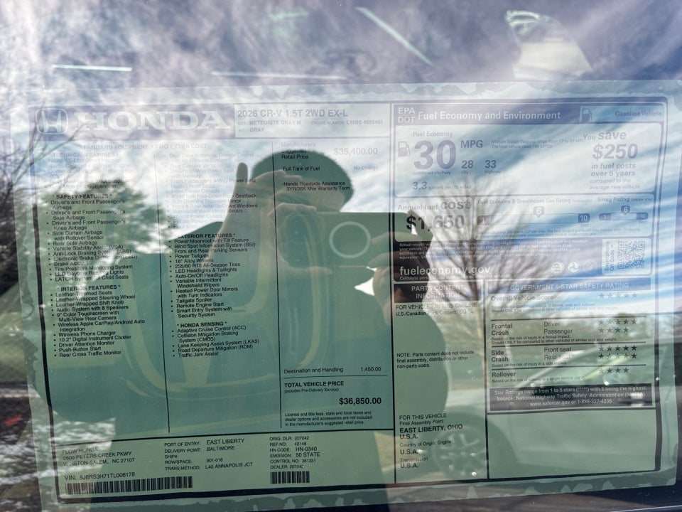 2026 Honda CR-V EX-L 2WD