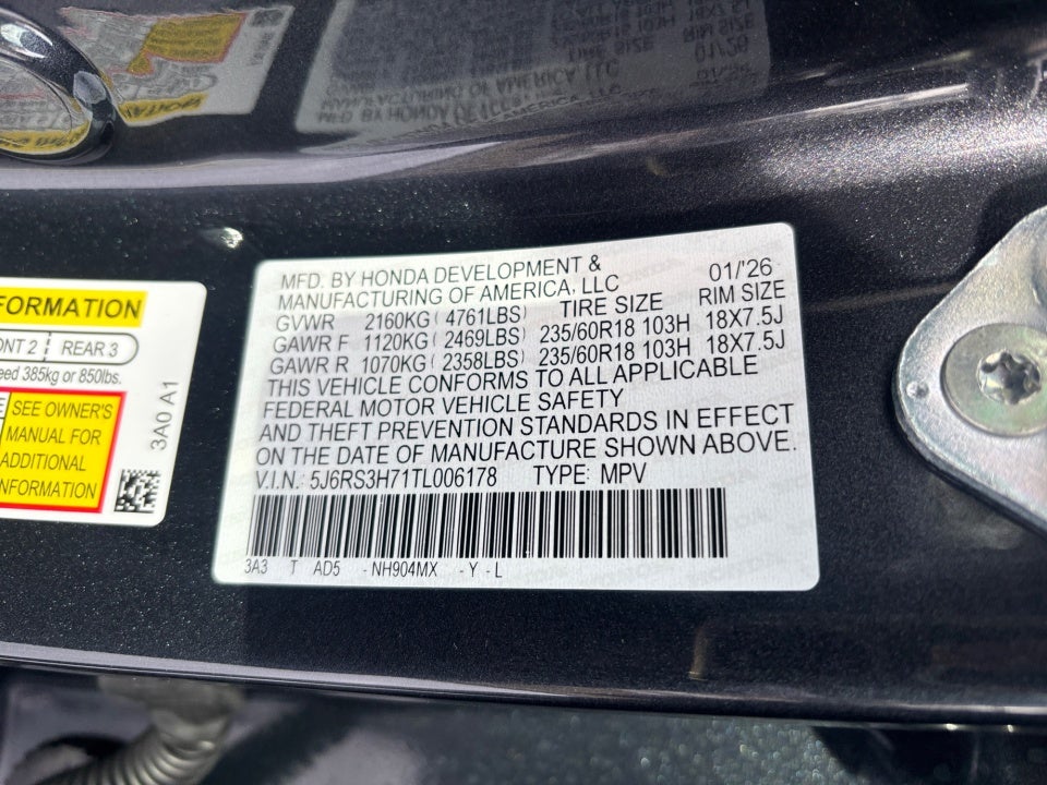 2026 Honda CR-V EX-L 2WD