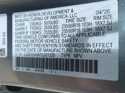 2026 Honda CR-V Hybrid Sport
