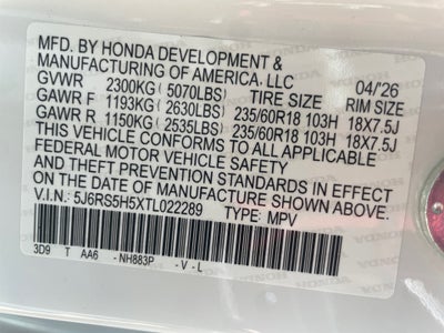2026 Honda CR-V Hybrid 2WD Sport