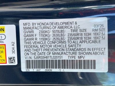 2026 Honda CR-V Hybrid 2WD Sport-L