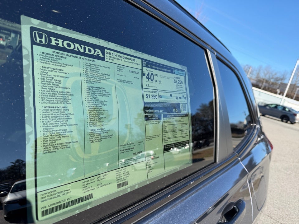 2026 Honda CR-V Hybrid 2WD Sport-L