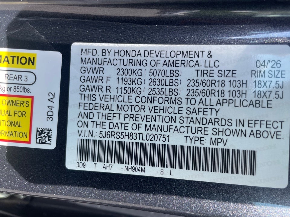 2026 Honda CR-V Hybrid 2WD Sport-L