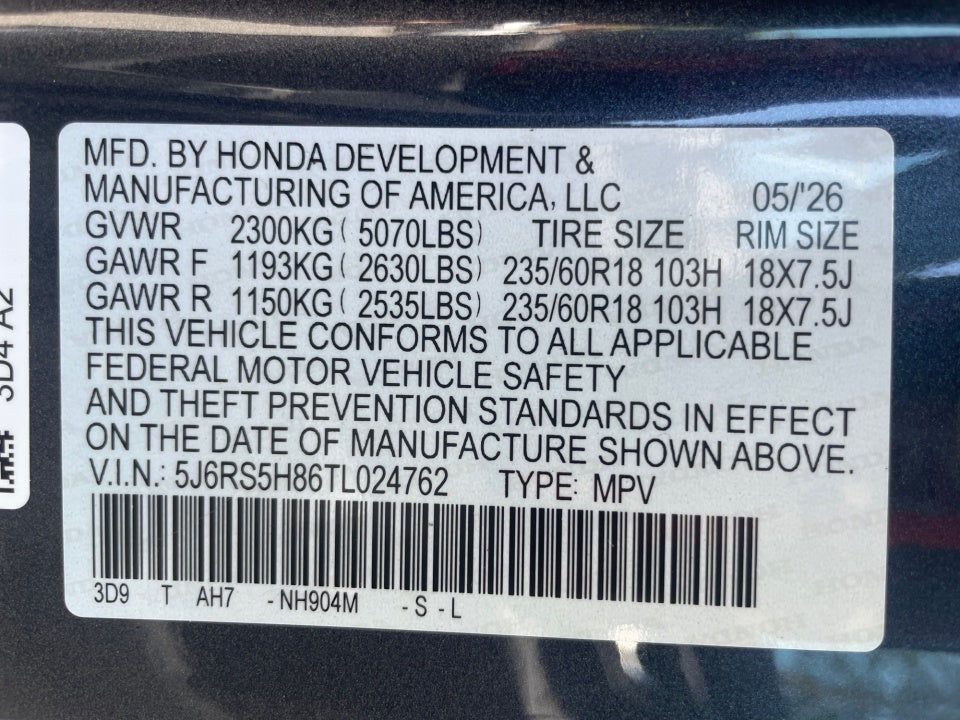 2026 Honda CR-V Hybrid 2WD Sport-L