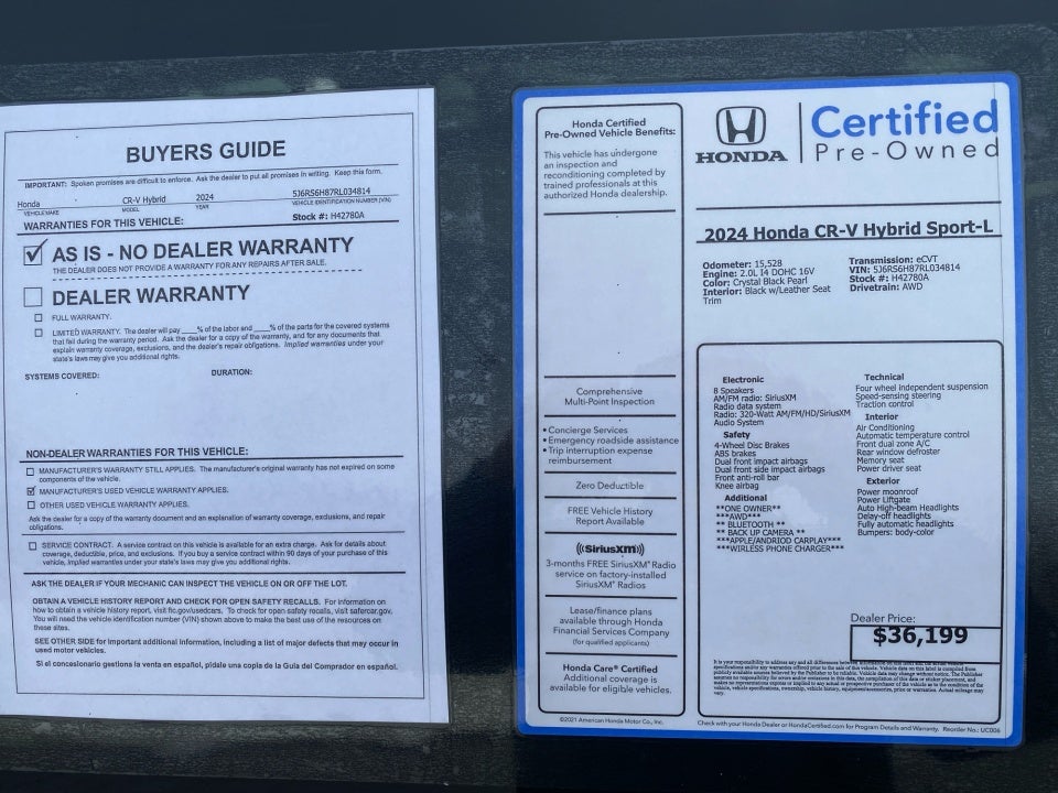 2024 Honda CR-V Hybrid Sport-L