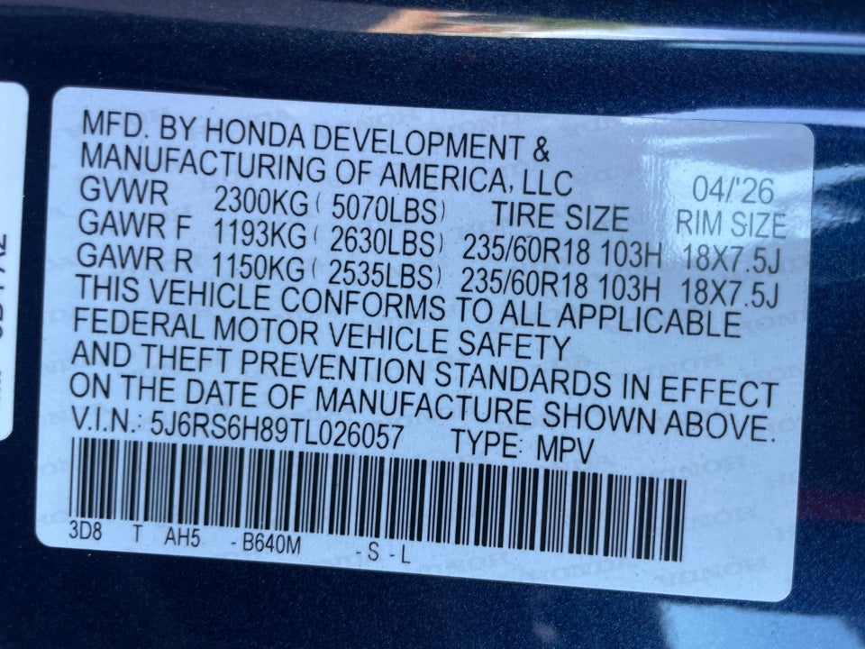 2026 Honda CR-V Hybrid AWD Sport-L