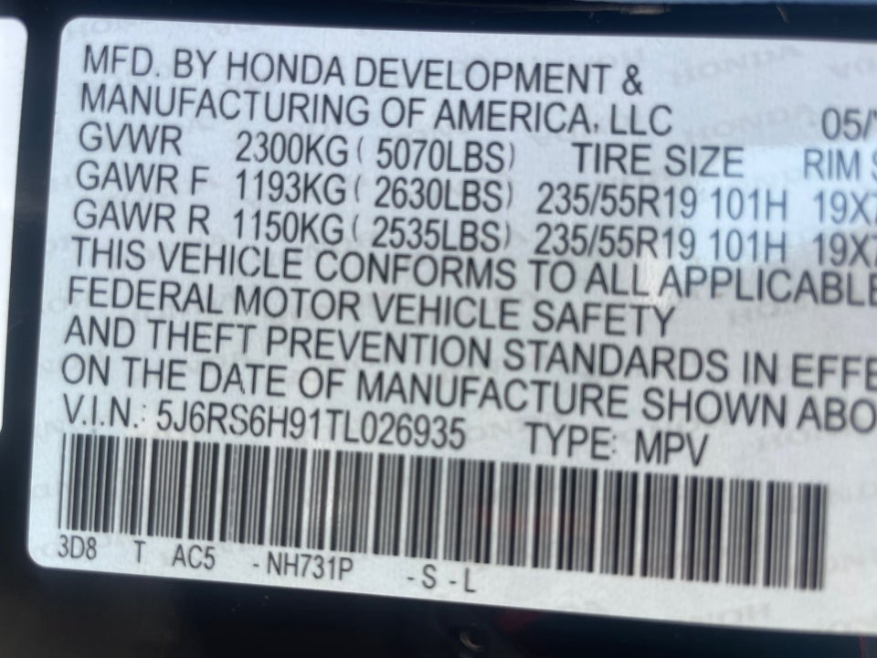 2026 Honda CR-V Hybrid AWD Sport Touring