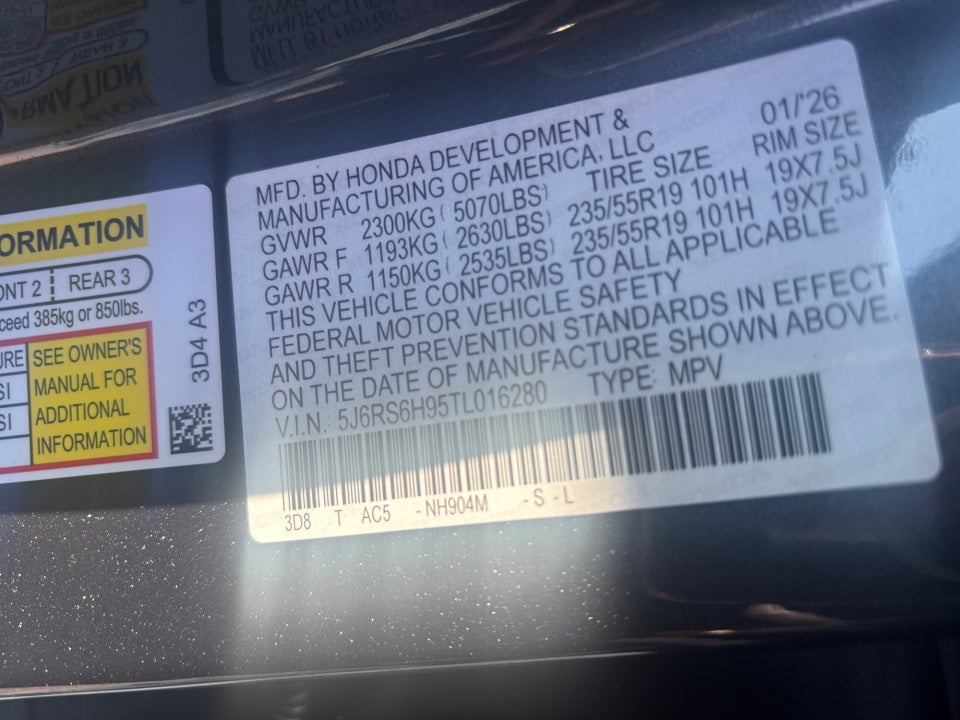 2026 Honda CR-V Hybrid AWD Sport Touring