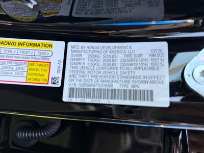 2026 Honda CR-V Hybrid AWD Sport Touring