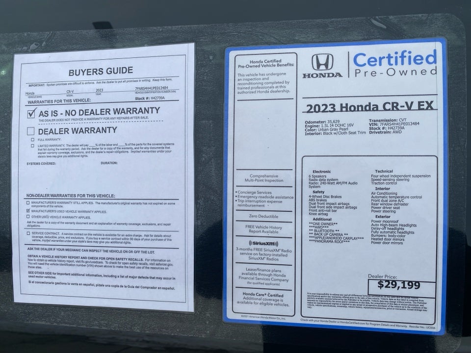 2023 Honda CR-V EX AWD