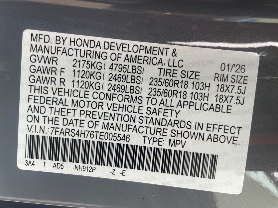 2026 Honda CR-V EX-L AWD