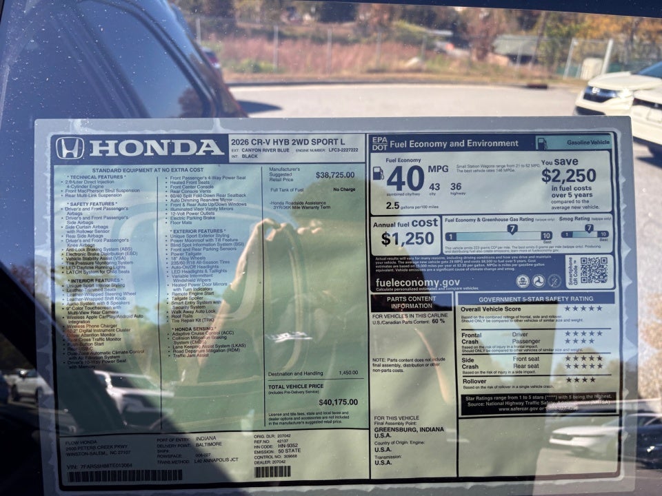 2026 Honda CR-V Hybrid 2WD Sport-L