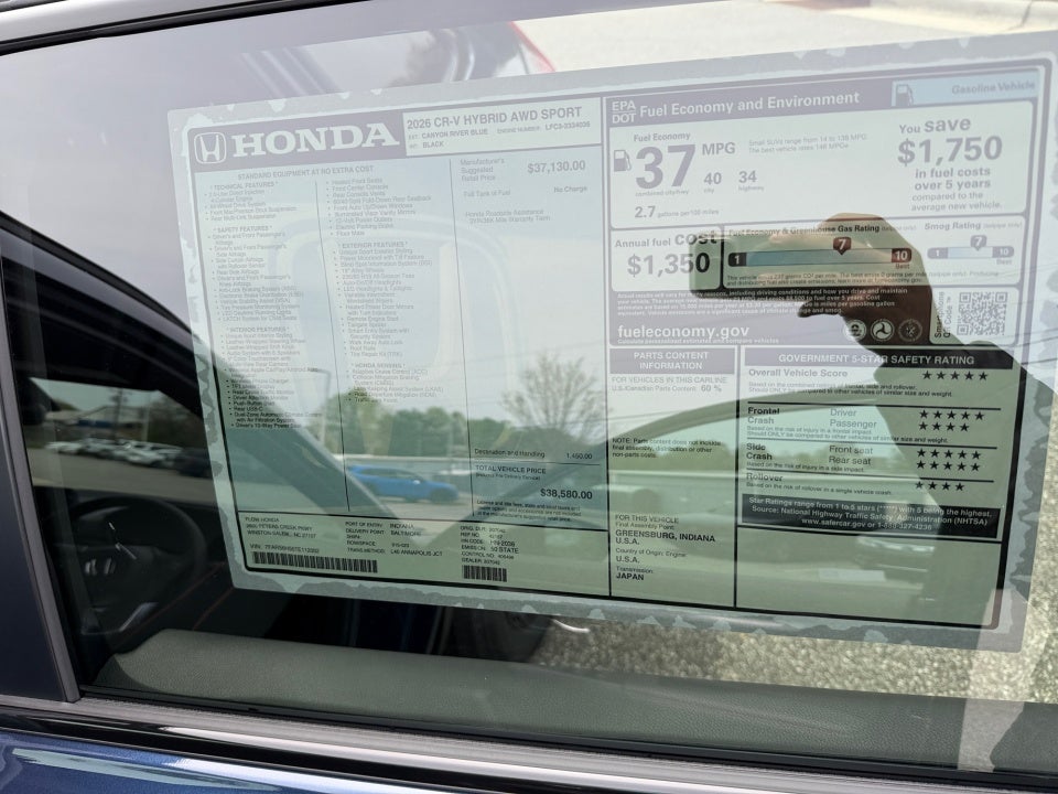 2026 Honda CR-V Hybrid AWD Sport