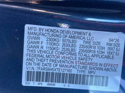2026 Honda CR-V Hybrid AWD Sport