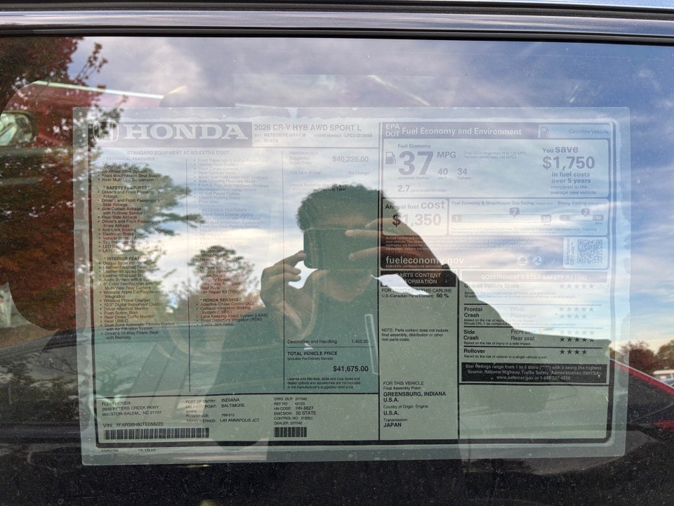 2026 Honda CR-V Hybrid AWD Sport-L